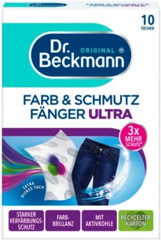 Dr.Beckmann Chusteczki Wyłapujące Kolor i Brud Ultra 10 szt.
