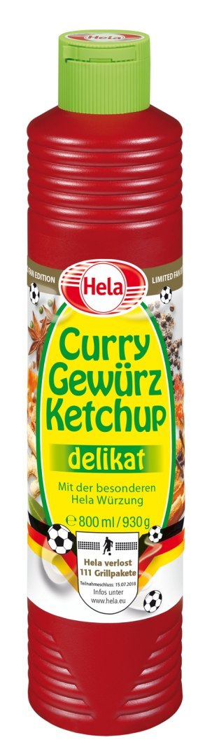 Hela Ketchup Curry Delikat 860 ml