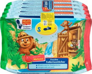 SauBar nawilżony papier toaletowy Melon 240 szt.