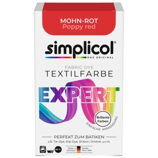 Simplicol Expert Barwnik do Tkanin Mohn-Rot 150 g