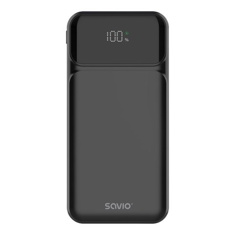 SAVIO POWERBANK 10000 MAH, CZARNY BA-08