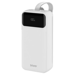 SAVIO POWERBANK 30000 MAH, BIAŁY BA-11