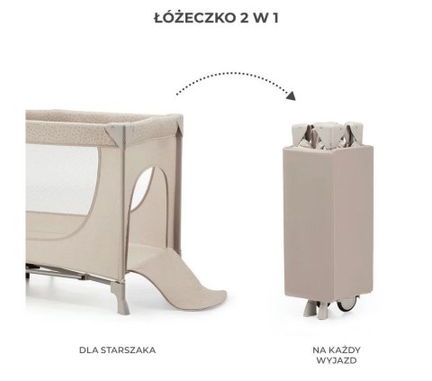 Kinderkraft Joy 2 łóżeczko turystyczne beżowy