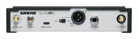 Shure GLXD14R+E-Z4 - Cyfrowy system bezprzewodowy DUAL BAND z nadajnikiem bodypack i kablem gitarowym W302