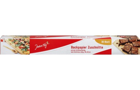 Jeden Tag Backpapier Papier do Pieczenia w Arkuszach 30 szt.