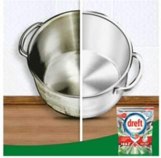 Dreft Platinum Plus All in One Anti-Matt Kapsułki do Zmywarki 16 sztuk