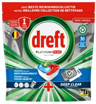 Dreft Platinum Plus all in one Kapsułki do Zmywarki 30 szt.