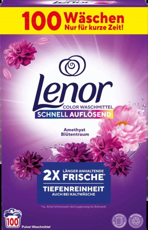 Lenor Color Amethyst Blütentraum Proszek do Prania 100 prań