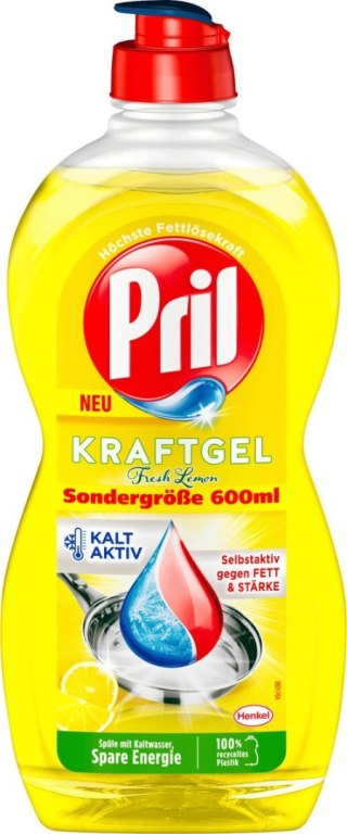 Pril Kraft-Gel Fresh Lemon Płyn do Naczyń 600 ml