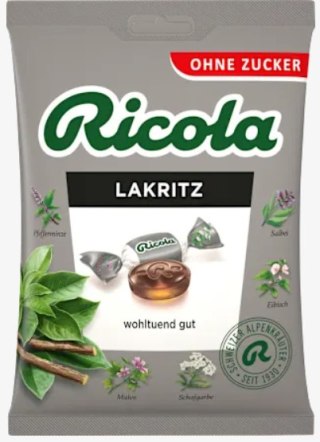 Ricola Lakritz Cukierki bez Cukru 75 g