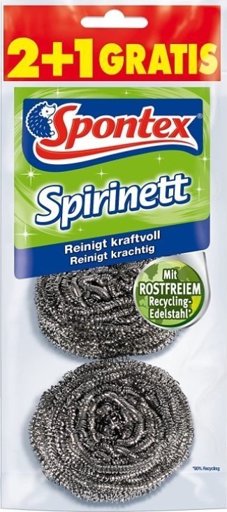 Spontex Spirinett Druciak ze Stali Nierdzewnej 3 szt.