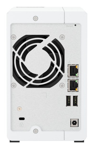 Qnap TS-216G, Tower, 2 x 2.5"/3.5" SATA, ARM 2.0GHz Quad core, 4GB, 1 x 2.5GbE + 1 x GbE, External adapter (PSU)