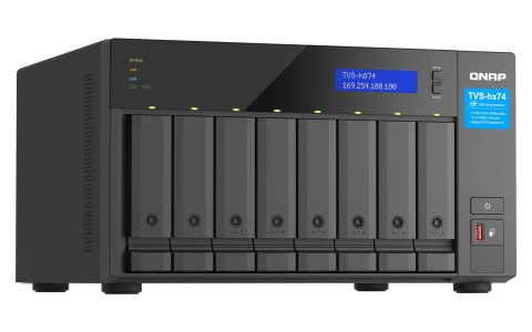 Qnap TVS-h874-i7-32G, Tower, 8 x 2.5"/3.5" SATA, Intel Core i7 12C/20T, 32GB DDR4 (max. 64GB), 2 x 2.5GbE, Single PSU, 350W