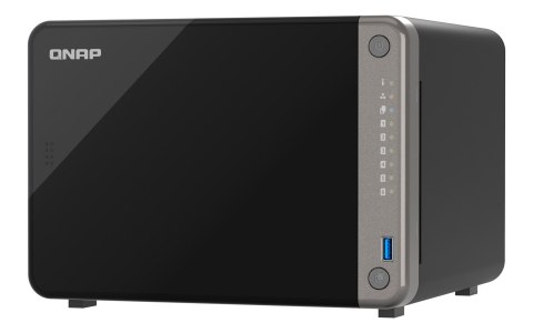 Qnap TS-AI642-8G, Tower, 6 x 2.5"/3.5" SATA, 8-core ARM Cortex 64-bit, onboard 8GB (not expandable), 1 x 2.5GbE + 2 x GbE, Exter