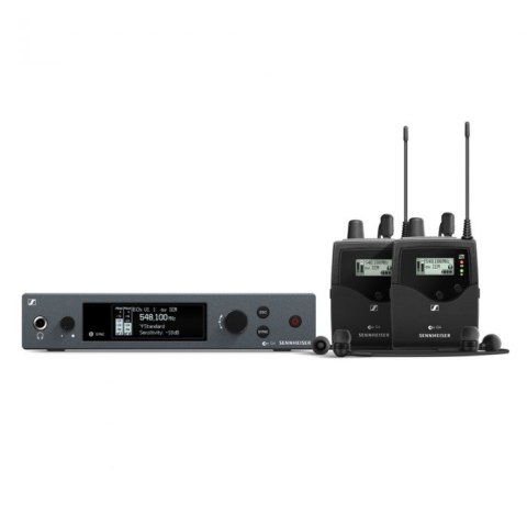 Sennheiser EW IEM G4-twin-A - Zestaw fonii zwrotnej z dwoma odbiornikami  516-558 MHz (odsłuch sceniczny)