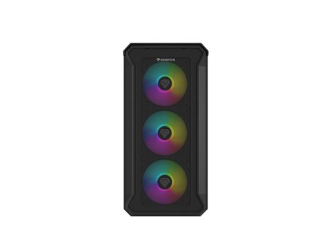 Obudowa NATEC Genesis Irid 503 ARGB NPC-1559 (Micro ATX. Mini ITX; kolor czarny)