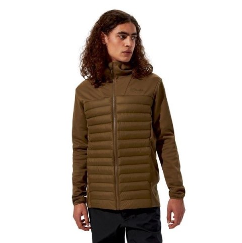 Kurtka hybrydowa męska Berghaus Vaskye Hooded Hybrid Jacket roz. M brązowa
