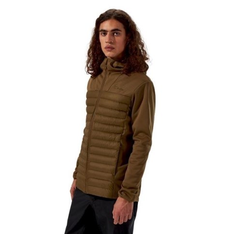 Kurtka hybrydowa męska Berghaus Vaskye Hooded Hybrid Jacket roz. M brązowa