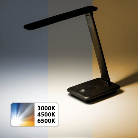 MACLEAN LAMPKA BIURKOWA LED, MAX. 9W, 220-240V AC, MOŻLIWOŚĆ ZMIANY BARWY, ŚCIEMNIALNA, 450LM MCE614 B