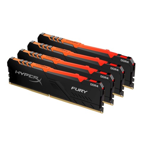 Zestaw pamięci Kingston HyperX FURY RGB HX434C16FB3AK4/32 (DDR4; 4 x 8 GB; 3466 MHz; CL16)