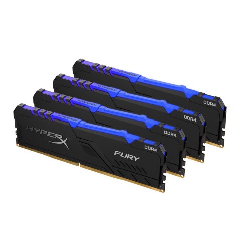 Zestaw pamięci Kingston HyperX FURY RGB HX434C16FB3AK4/32 (DDR4; 4 x 8 GB; 3466 MHz; CL16)
