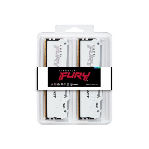 Kingston FURY DDR5 32GB (2x16GB) 5600MHz CL40 Beast White RGB