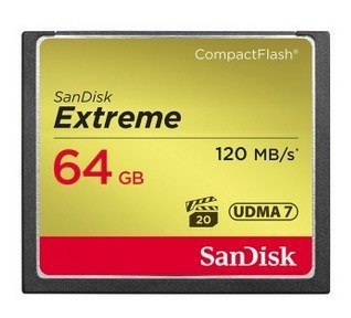SANDISK COMPACT FLASH EXTREME 64GB 120 MB/s