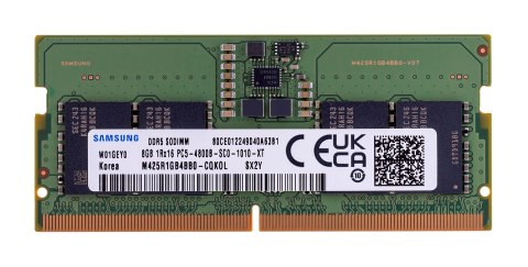 Samsung SO-DIMM 8GB DDR5 1Rx16 4800MHz PC5-38400 M425R1GB4BB0-CQK