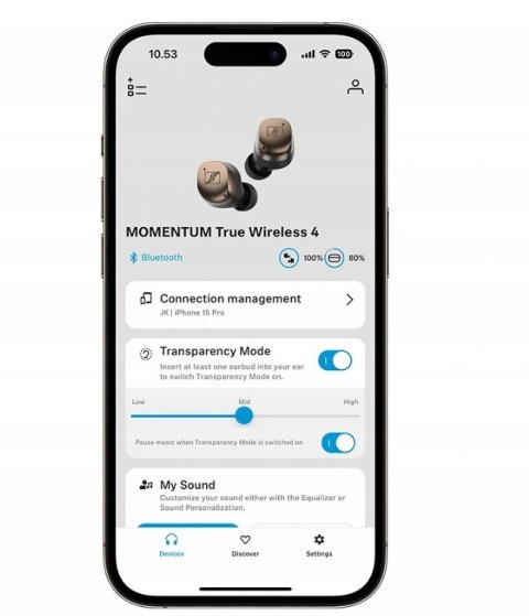 Słuchawki SENNHEISER MOMENTUM TRUE WIRELESS 4 - BLACK COPPER (WYPRZEDAŻ)