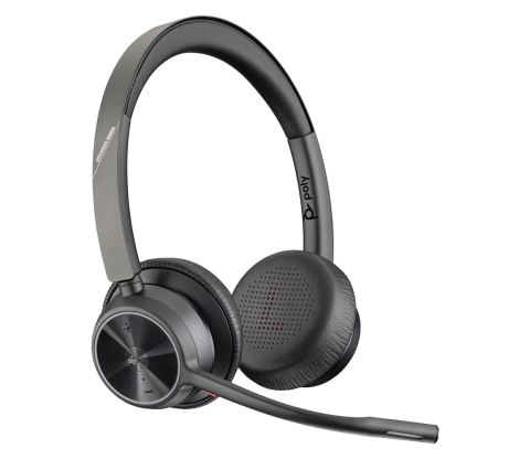 Zestaw słuchawkowy Bluetooth Poly Voyager 4320 MS Teams Certified USB-C Headset with charge stand +BT700 dongle 77Z32AA