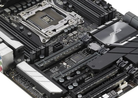 ASUS WS X299 PRO 1x Socket 2066, 8x UDIMM Non-ECC, NVIDIA 3-Way SLI, AMD 3-Way CrossFireX, 2x 1Gb Intel I210-AT, 4x USB 3.0, 4x 