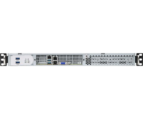 Platforma ASRock Rack (1U) AMD Ryzen (2xLFF, 2x10GbE, Fixed PSU, IPMI)