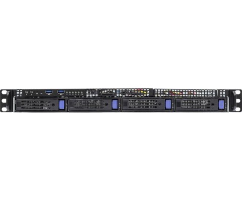 Platforma ASRock Rack (1U) Intel E-23XX (4xLFF, 2xGbE, Fixed PSU, IPMI)