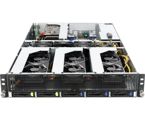Platforma ASRock Rack (2U) AMD Epyc 7000 (5xSFF, 2x10GbE, Red. PSU, IPMI)
