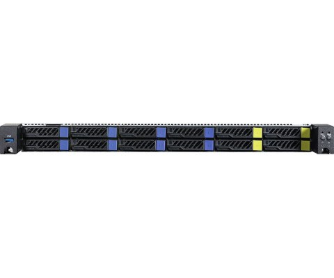 Platforma AsRock Rack (1U) 1U8S4E-GENOA/2T AMD Epyc 9005/9004 (8x 2,5" SATA HS, 4x 2,5" NVMe HS, 2xM.2, 2x10Gbe, IPMI, 1+1 750W)