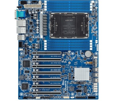Płyta główna Gigabyte MS03-CE0 1x LGA4677 Intel Xeon Scalable 4/5gen C741 (8x DIMM, 3x SlimSAS (12x SATA), 1xM.2, 2x 1Gbe IPMI, 