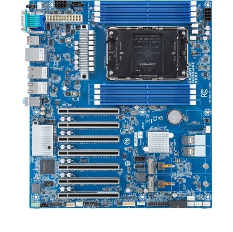 Płyta główna Gigabyte MW83-RP0 1x LGA4677 Intel Xeon W-2400/W-3400 W790 (8x DIMM, 2x SlimSAS (8x SATA), 2xM.2, 2x10Gbe, CEB)