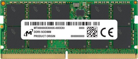 Micron SO-DIMM ECC DDR5 32GB 2Rx8 4800MHz PC5-38400 MTC20C2085S1TC48BR