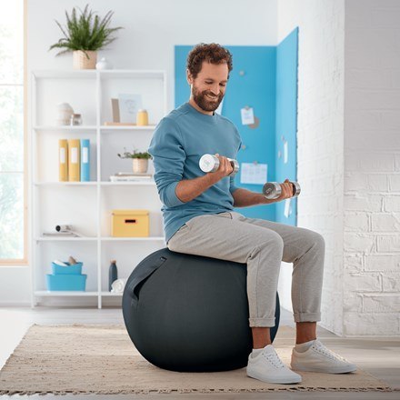 LEITZ Ergo Cosy Piłka do siedzenia szara