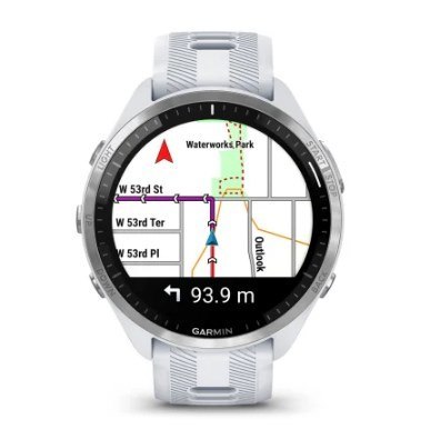 Zegarek sportowy Garmin Forerunner 965 mleczny kwarc