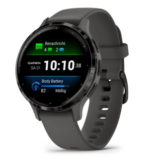 Zegarek sportowy Garmin Venu 3S Pebble Grey AMOLED 41mm Szary
