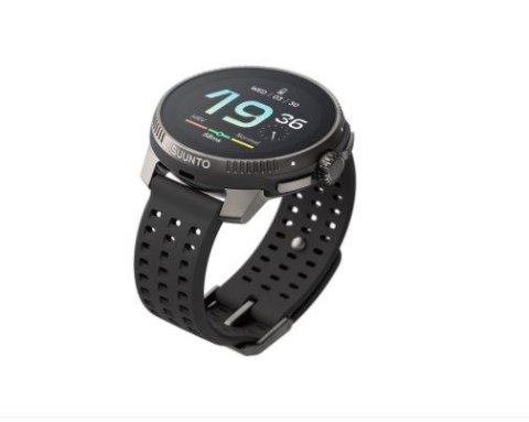 Zegarek sportowy Suunto Race Titanium Charcoal AMOLED 49mm Czarny