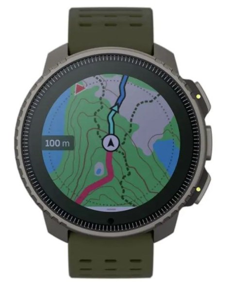 Zegarek sportowy Suunto Vertical Titanium Solar Forest 49mm Czarny