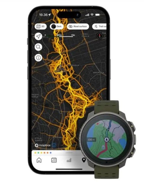 Zegarek sportowy Suunto Vertical Titanium Solar Forest 49mm Czarny