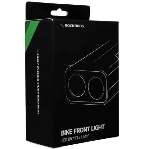 Lampka rowerowa Rockbros 24310002001 850 lm z funkcją powerbanku + kabel USB-C - USB-A - czarna