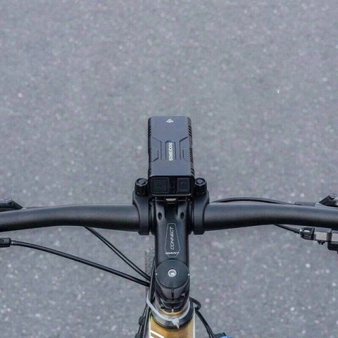 Lampka rowerowa Rockbros 24310002001 850 lm z funkcją powerbanku + kabel USB-C - USB-A - czarna