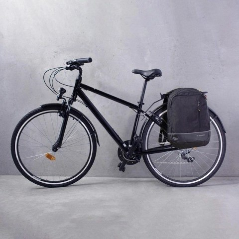 Wozinsky torba rowerowa podwójna plecak 2w1 30l czarna (WBB30BK)