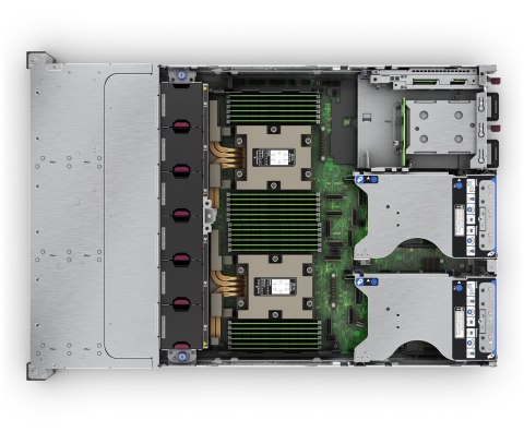 HPE ProLiant DL385 Gen11 9124 3.0GHz 16c 1P 64GB-R 8LFF NS204i-u NC BCM57416 2x1000W PS EU Server P77244-425