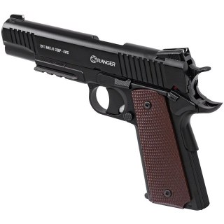 Pistolet wiatrówka RANGER 1911 M45A1 CQBP k.4,5BBs 21-strz. METAL SLIDE KWC (WYPRZEDAŻ)