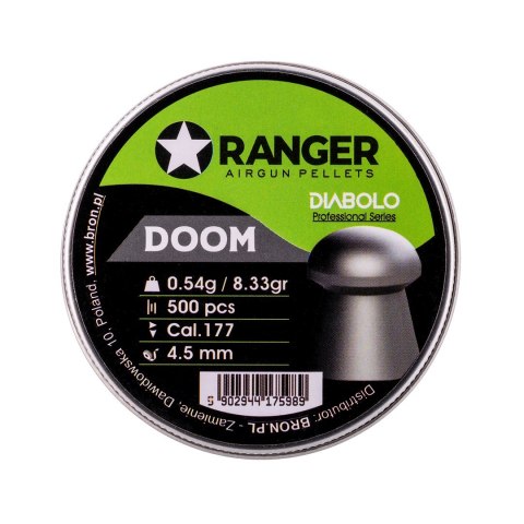 Śrut 4,5 mm RANGER Diabolo Professional Doom grzybek 500 szt. 0,54 g